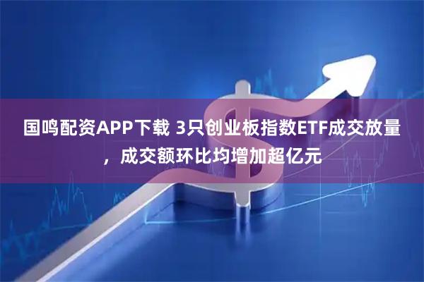 国鸣配资APP下载 3只创业板指数ETF成交放量,成交额环比均增加超亿元